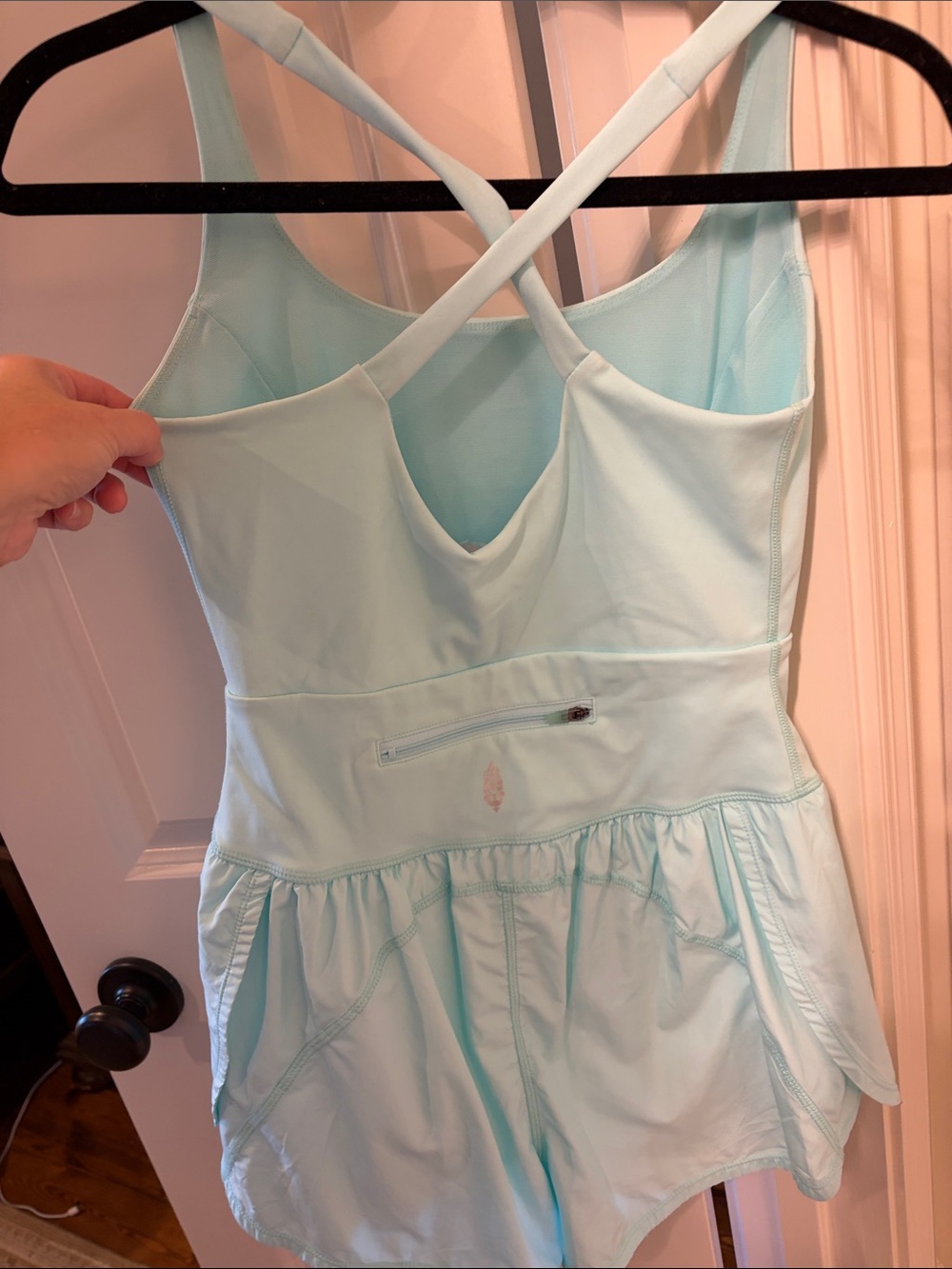 Free People Movement Light Aqua One-Piece Romper - Picture 2 of 4